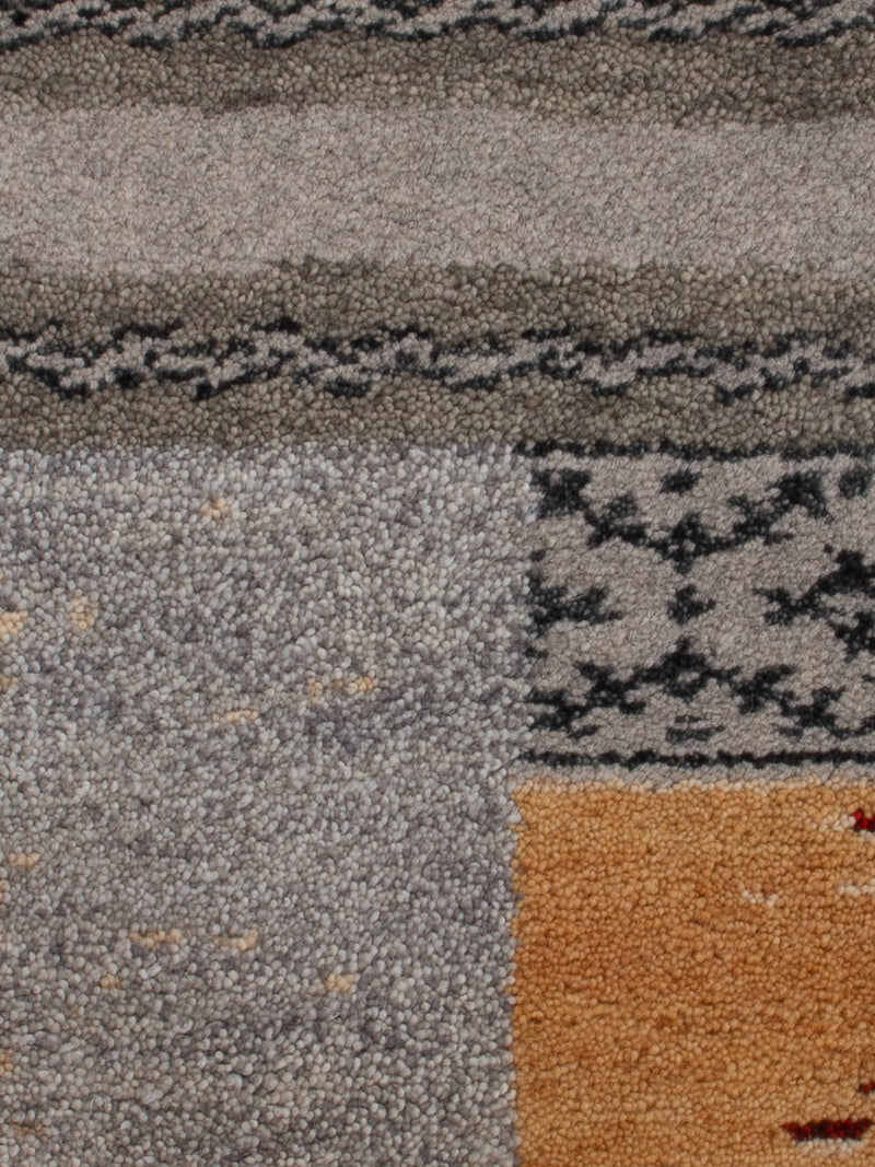 Gabbeh Teppich Indus 60x90cm - Wollteppich - mehrfarbig