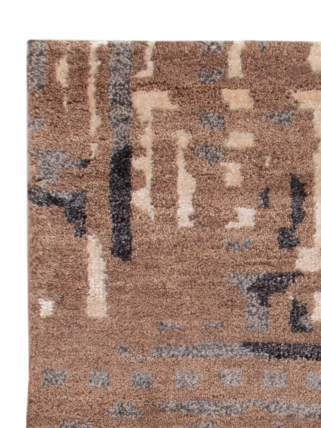 Gabbeh Teppich Indus 60x90cm - Wollteppich - hellbraun