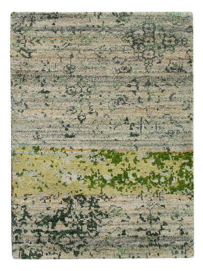 Gabbeh Teppich Indus 60x90cm - Wollteppich - hellgrün