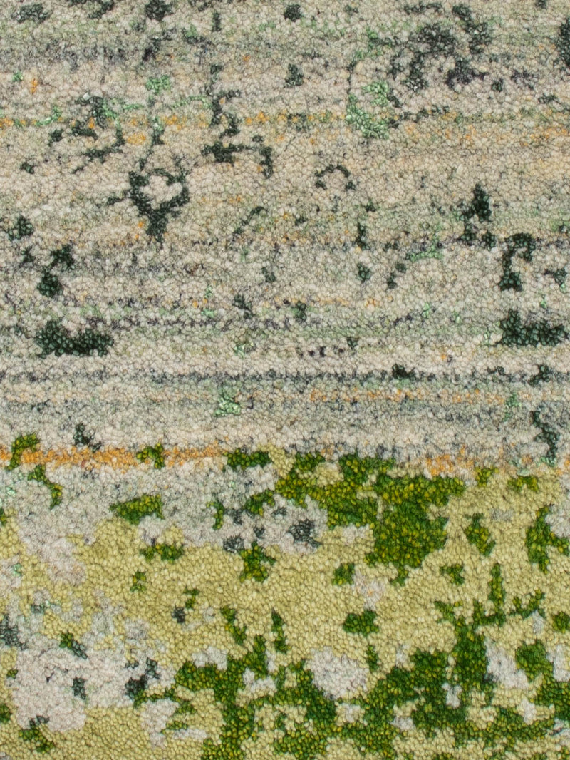 Gabbeh Teppich Indus 60x90cm - Wollteppich - hellgrün