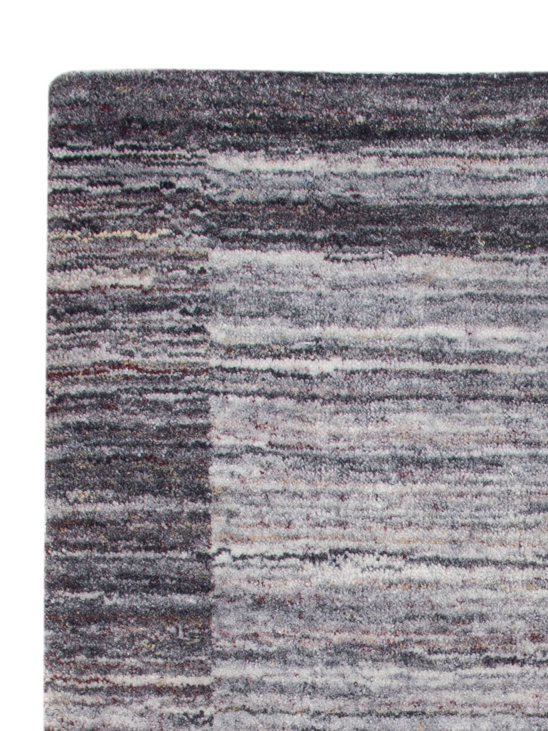 Loribaft Loom Teppich 60x90cm - Wollteppich - grau