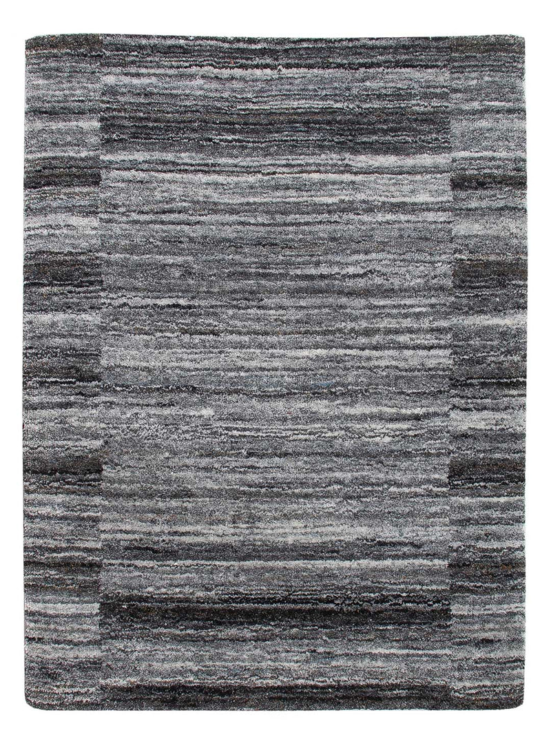 Loribaft Loom Teppich 60x90cm - Wollteppich - grau