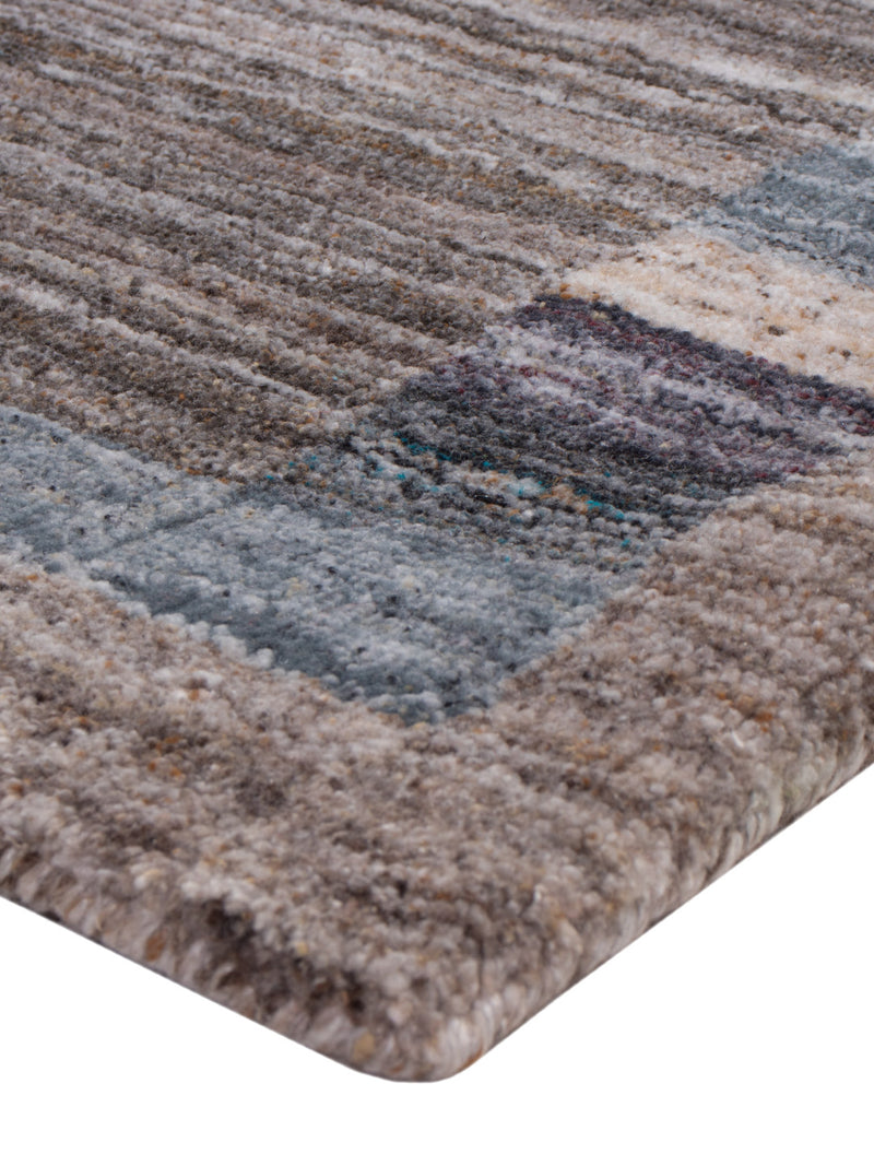 Loribaft Loom Teppich 60x90cm - Wollteppich - hellbraun