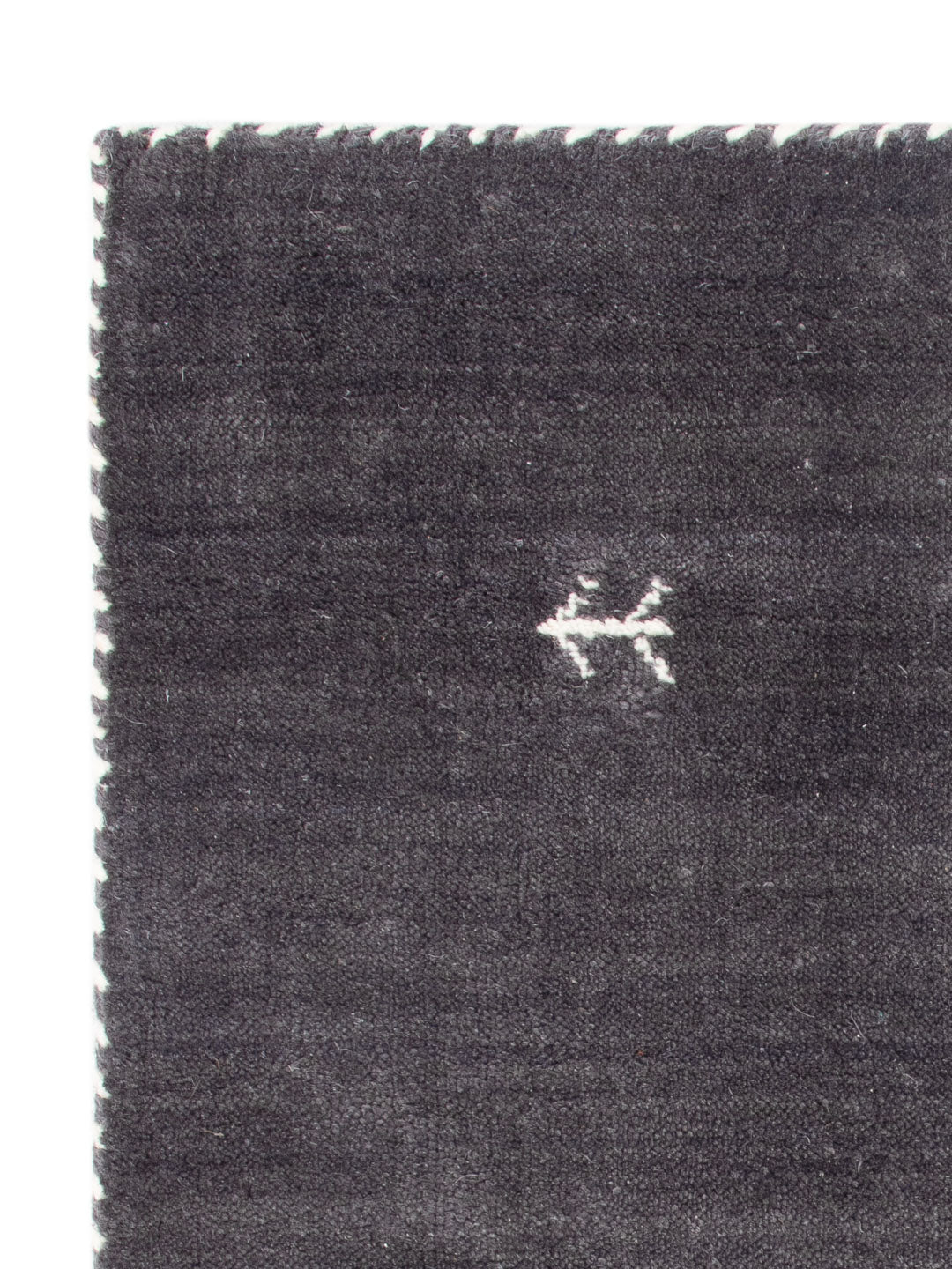 Loribaft Loom Teppich 60x90cm - Wollteppich - dunkelgrau