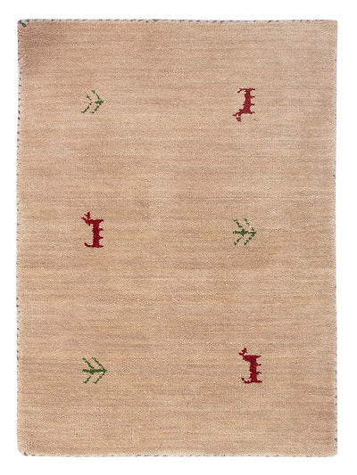 Loribaft Loom Teppich 60x90cm - Wollteppich - beige