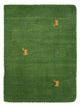 Loribaft Loom Teppich 60x90cm - Wollteppich - grün