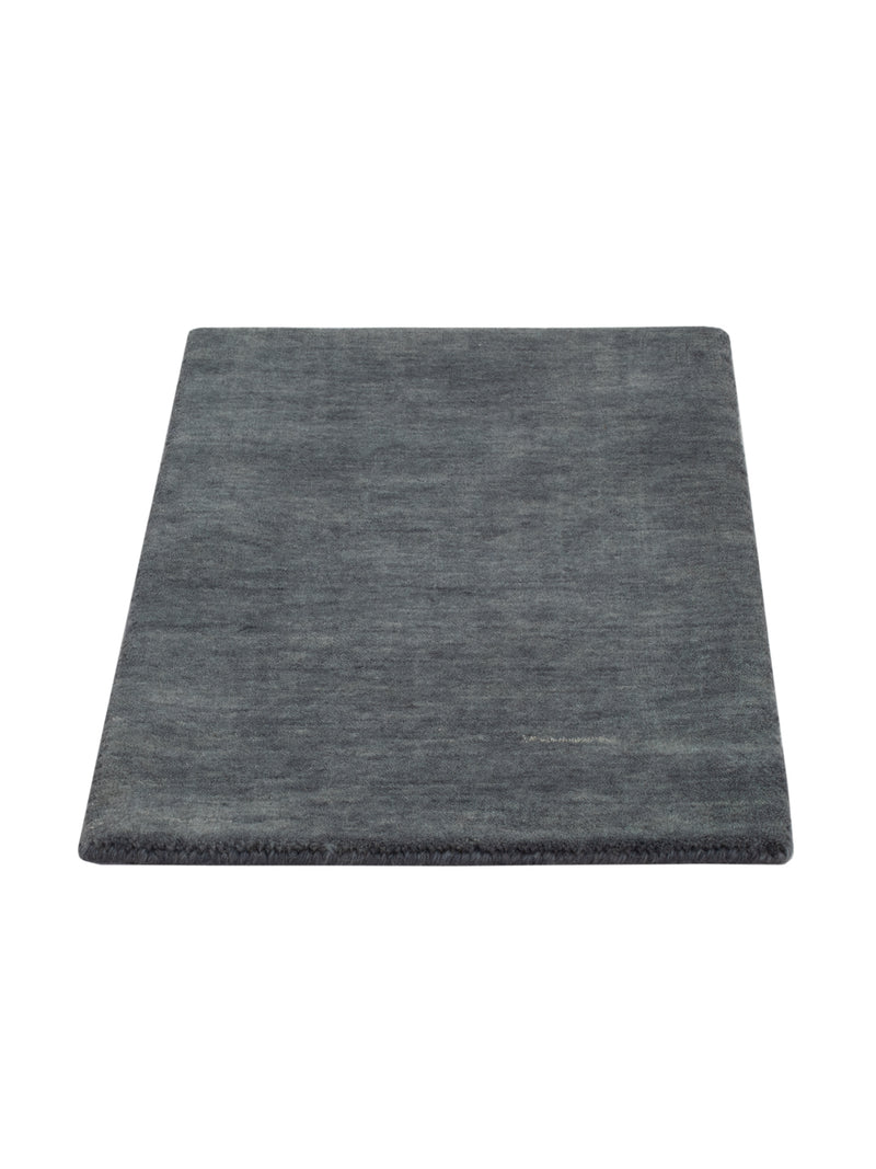 Loribaft Loom Teppich 40x60cm - Wollteppich - grau