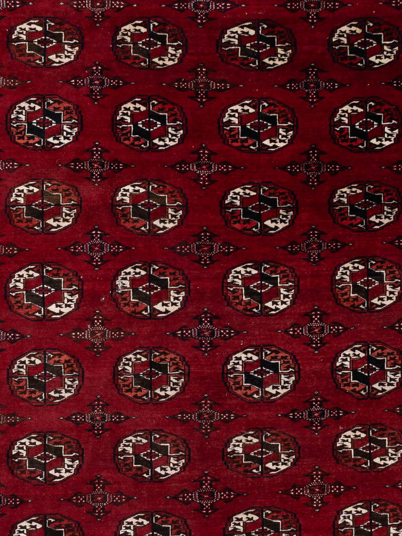 Buchara Teppich 250x350cm - Orientteppich - dunkelrot