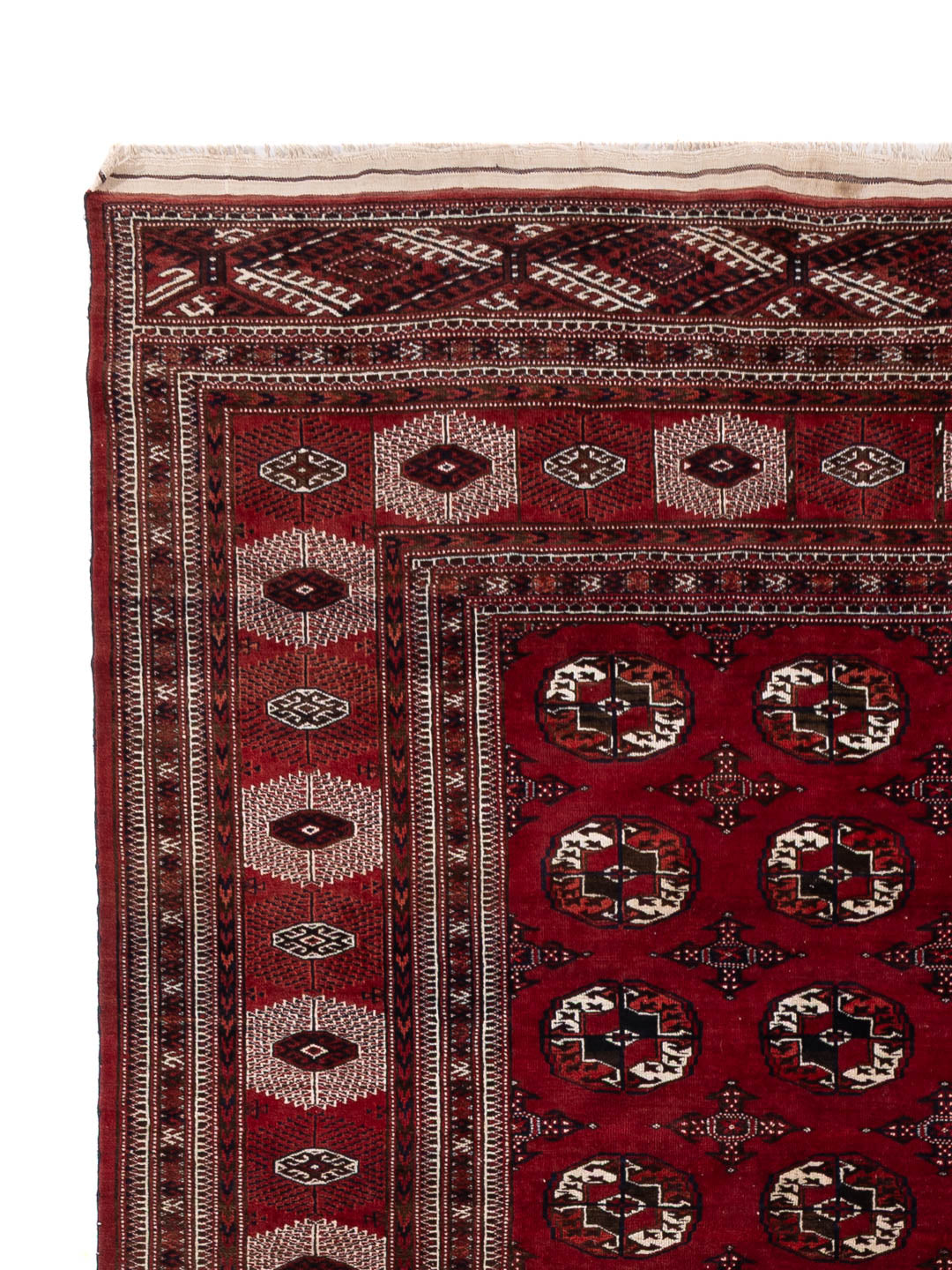 Buchara Teppich 250x350cm - Orientteppich - dunkelrot