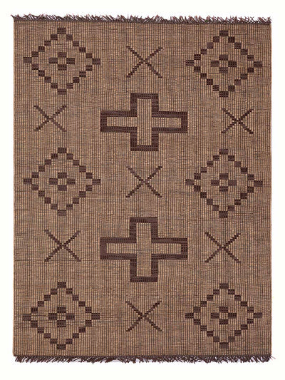 Moderner Teppich 150x250cm - Designerteppich - hellbraun