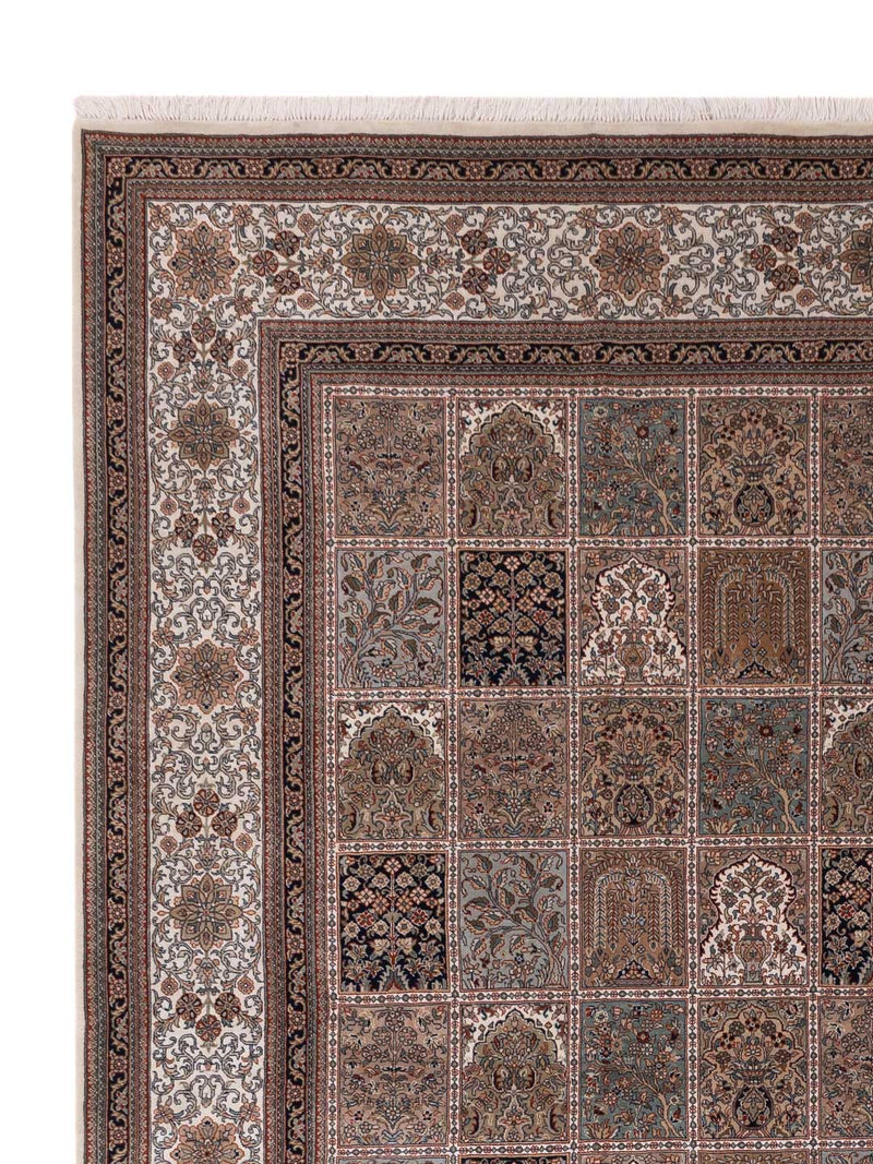 Orientteppich - Ghom - Indus - 306 x 396 cm - dunkelbeige