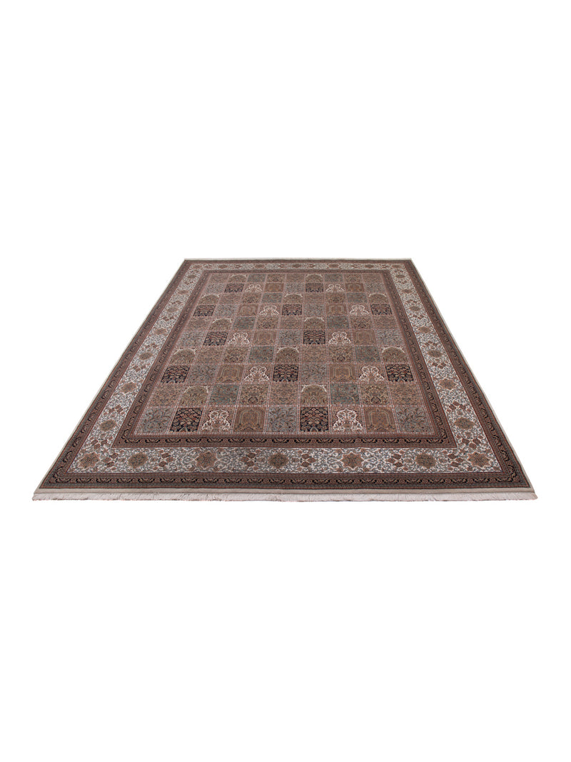 Orientteppich - Ghom - Indus - 306 x 396 cm - dunkelbeige