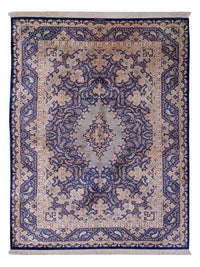Ghom - Seide Teppich 96x150cm - Perserteppich - hellblau – product image
