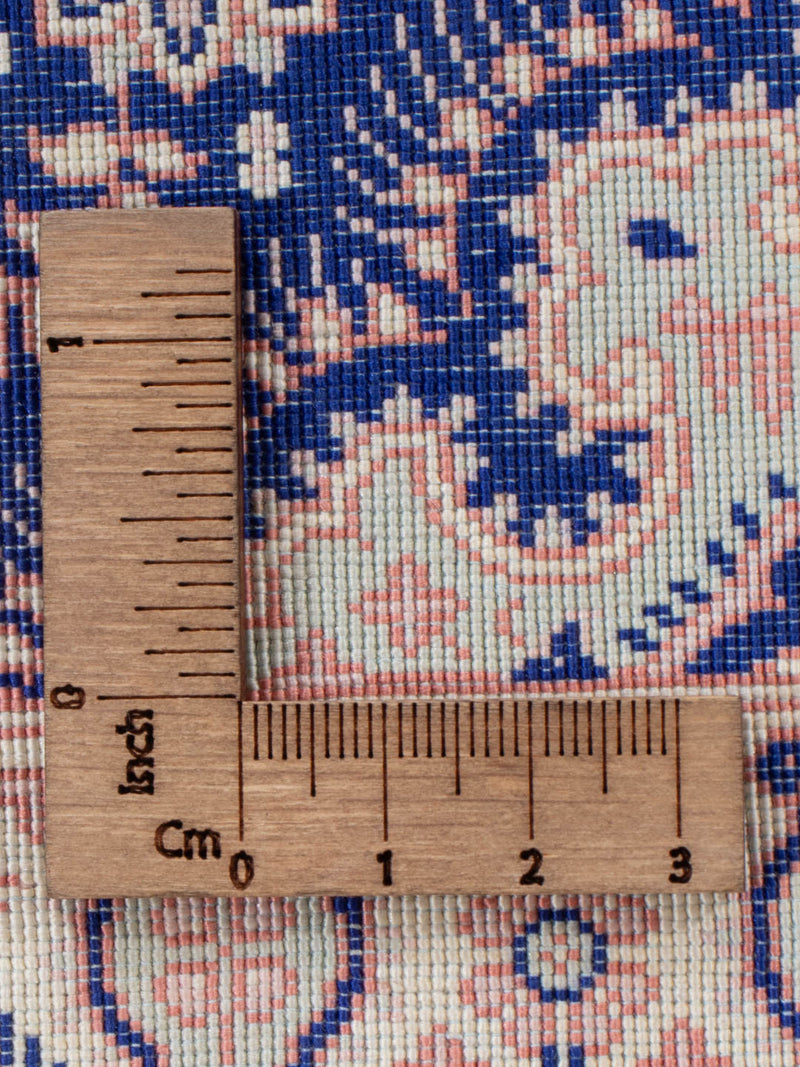 Ghom - Seide Teppich 96x150cm - Perserteppich - hellblau