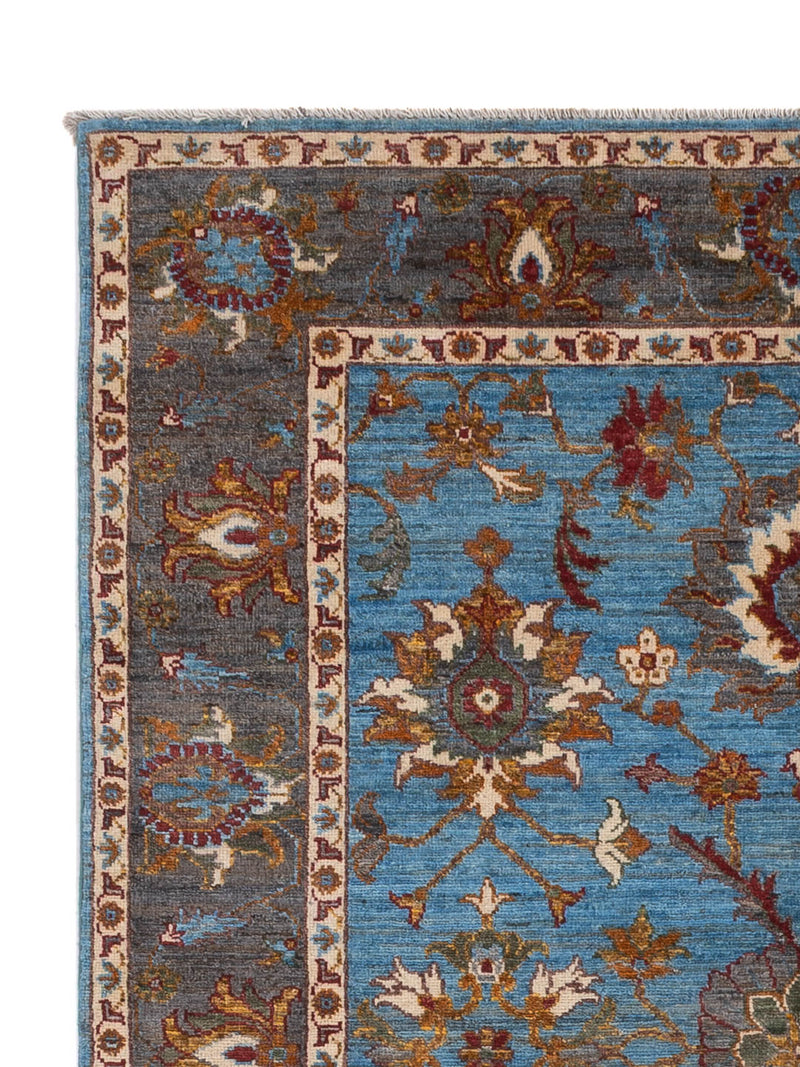 Ziegler Teppich 155x209cm - Orientteppich - blau