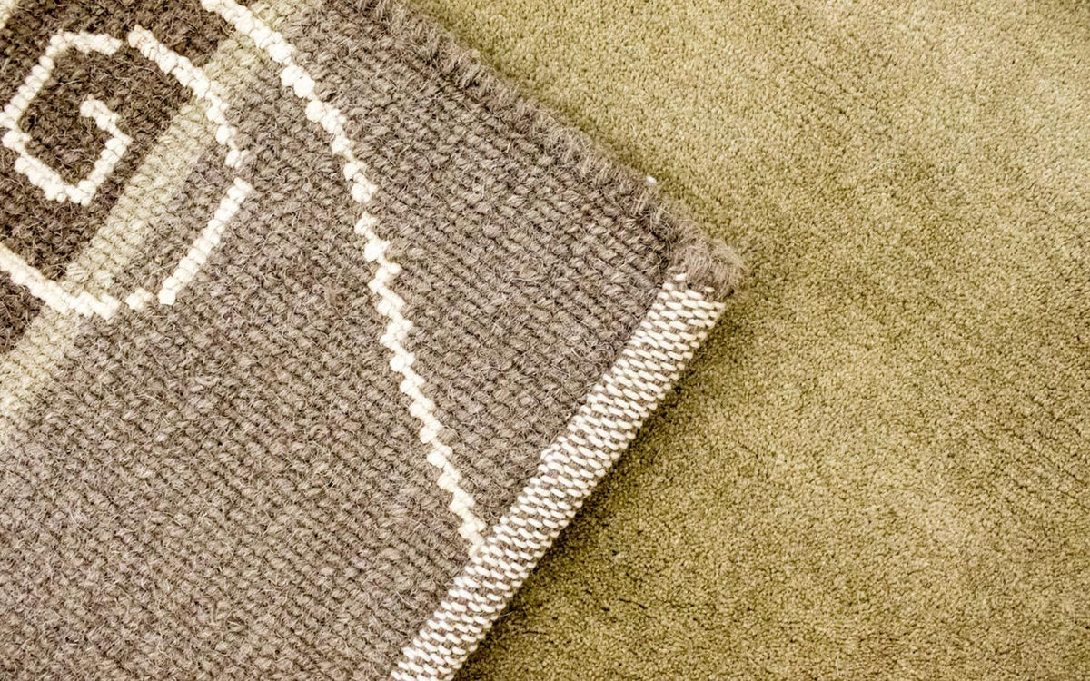 Nepal Teppich 146x200cm - Wollteppich - beige