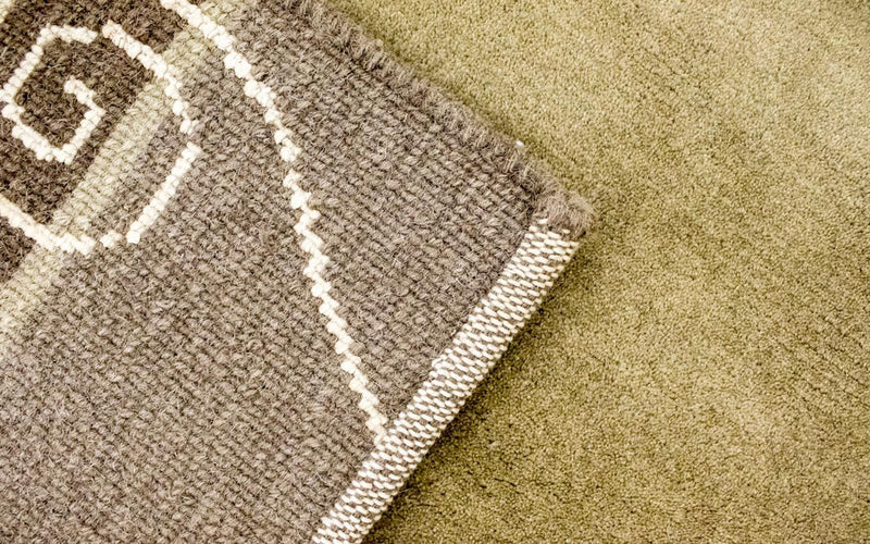 Nepal Teppich 146x200cm - Wollteppich - beige