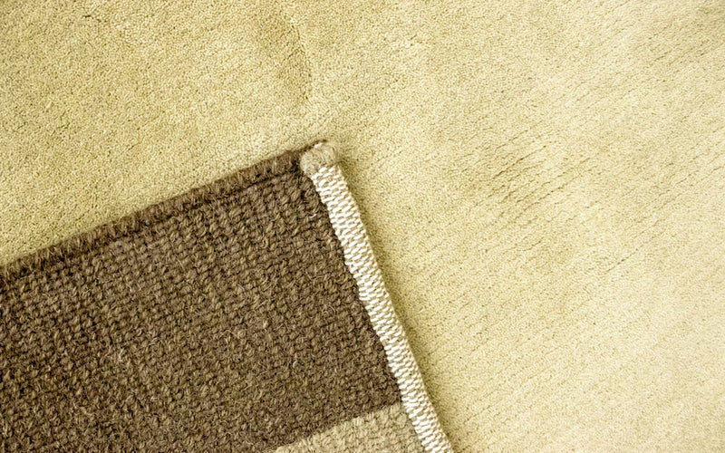 Nepal Teppich 145x202cm - Wollteppich - beige