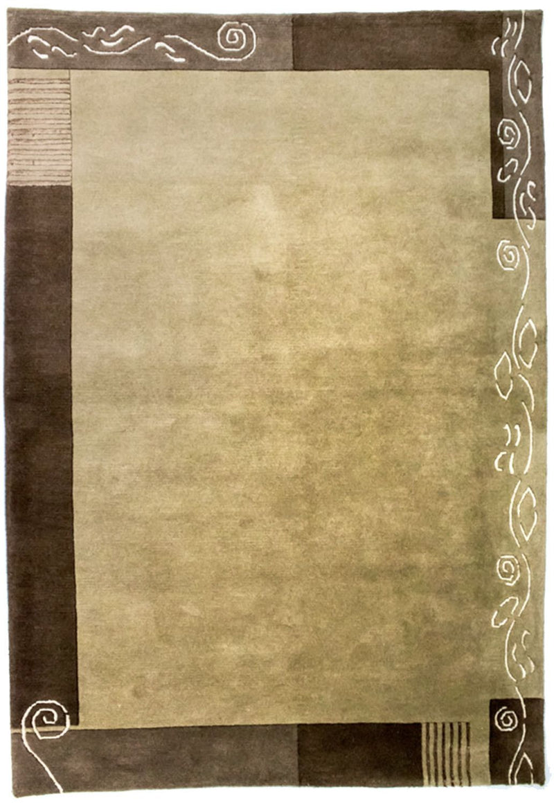 Nepal Teppich 145x202cm - Wollteppich - mehrfarbig