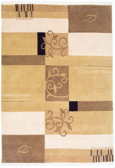 Nepal Teppich 130x183cm - Wollteppich - mehrfarbig