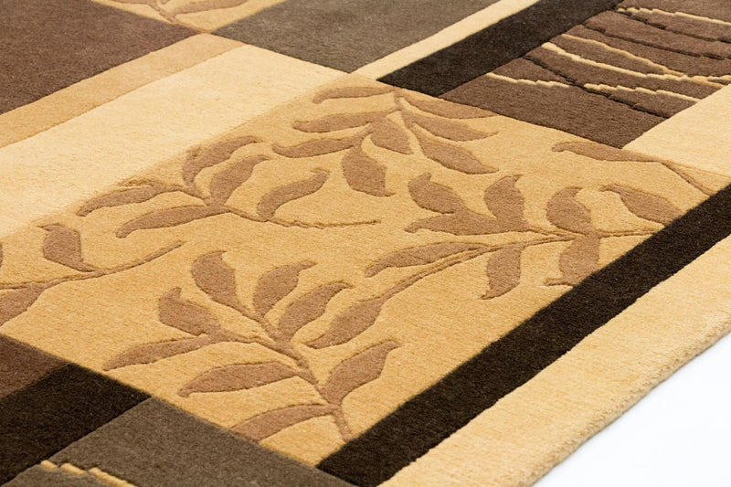 Nepal Teppich 130x184cm - Wollteppich - mehrfarbig
