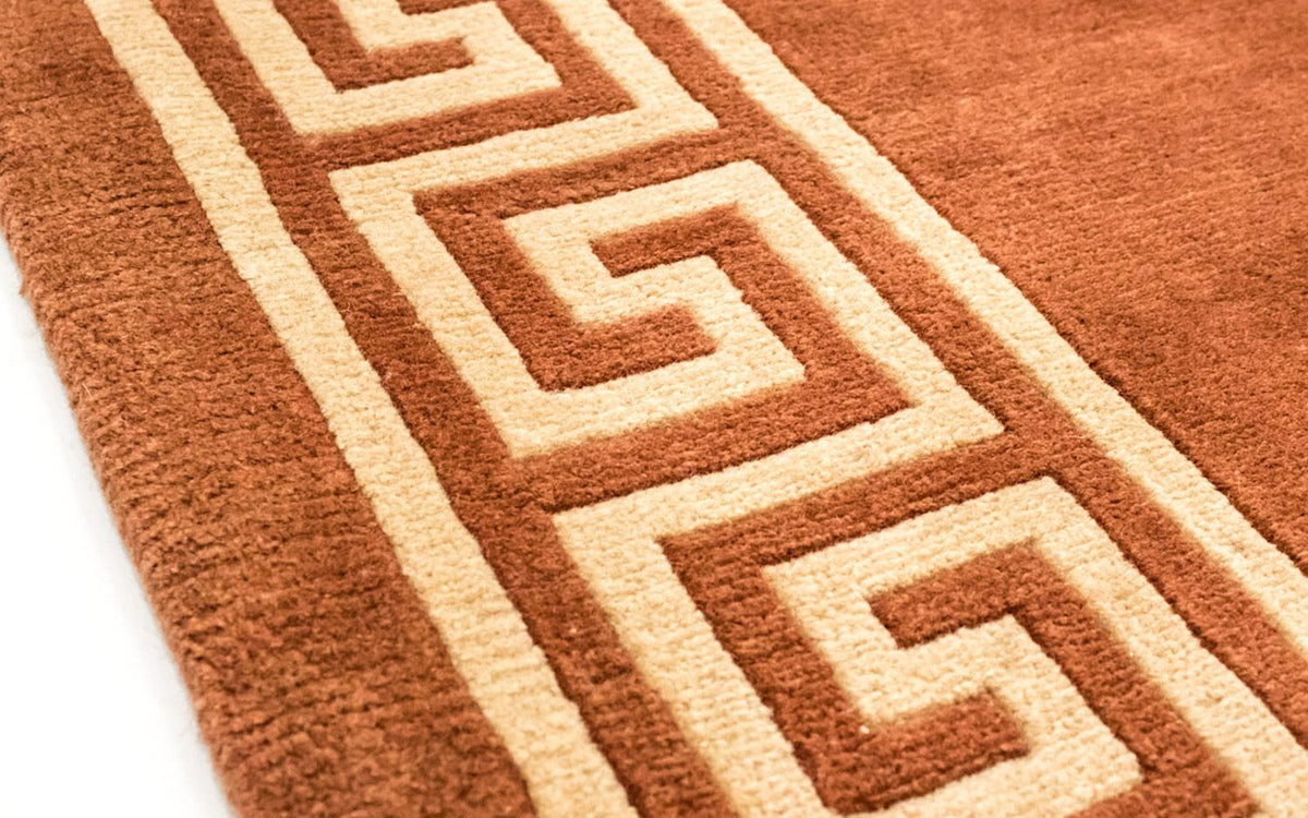 Nepal Teppich 171x239cm - Wollteppich - braun