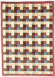 Nepal Teppich 160x225cm - Wollteppich - bunt