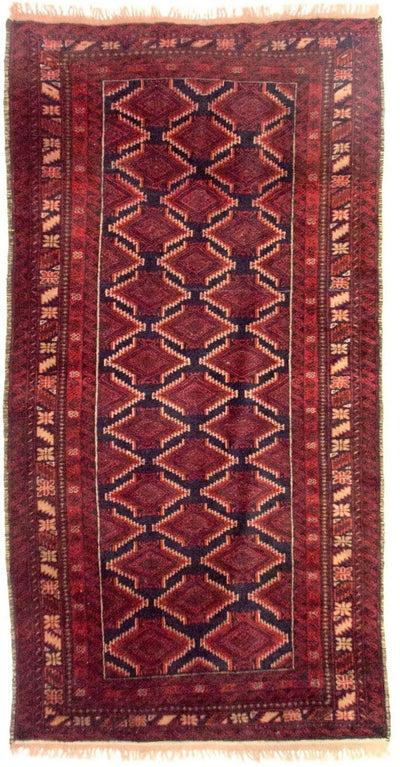 Belutsch Teppich 100x197cm - Orientteppich - rot