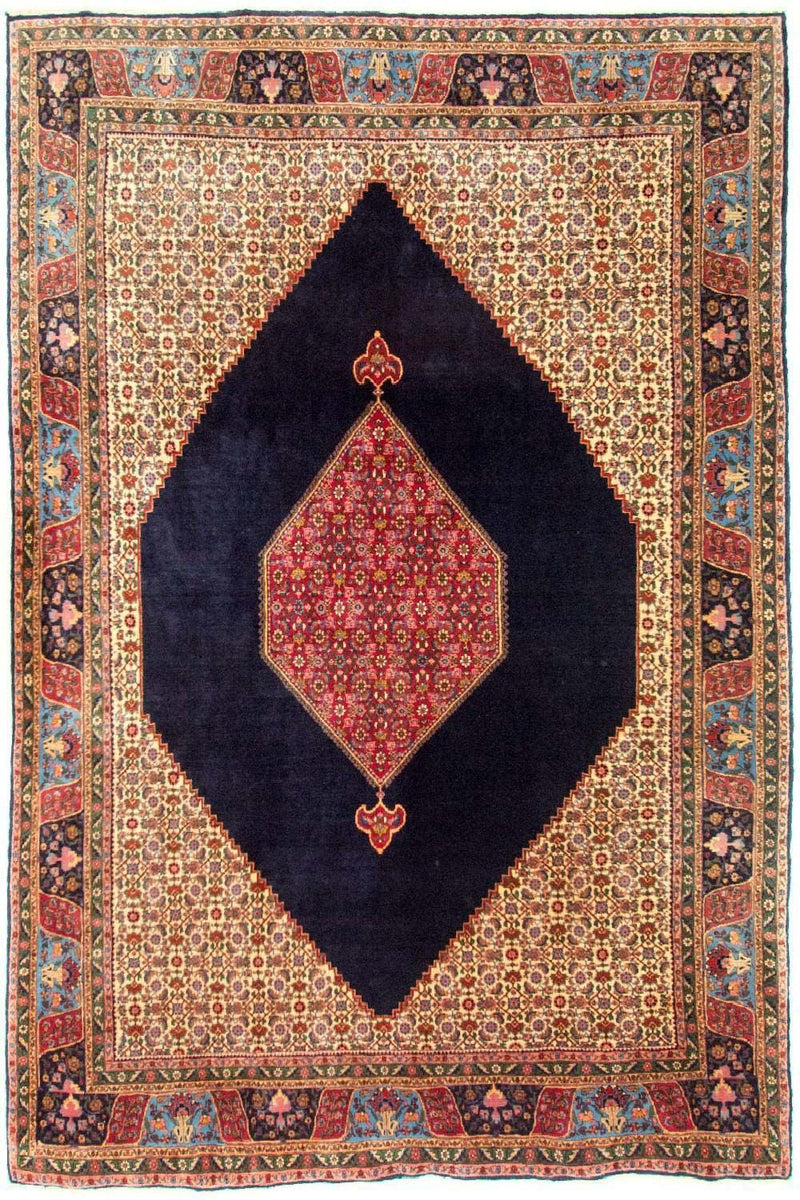 Bidjar - Takab Teppich 223x315cm - Perserteppich - dunkelblau