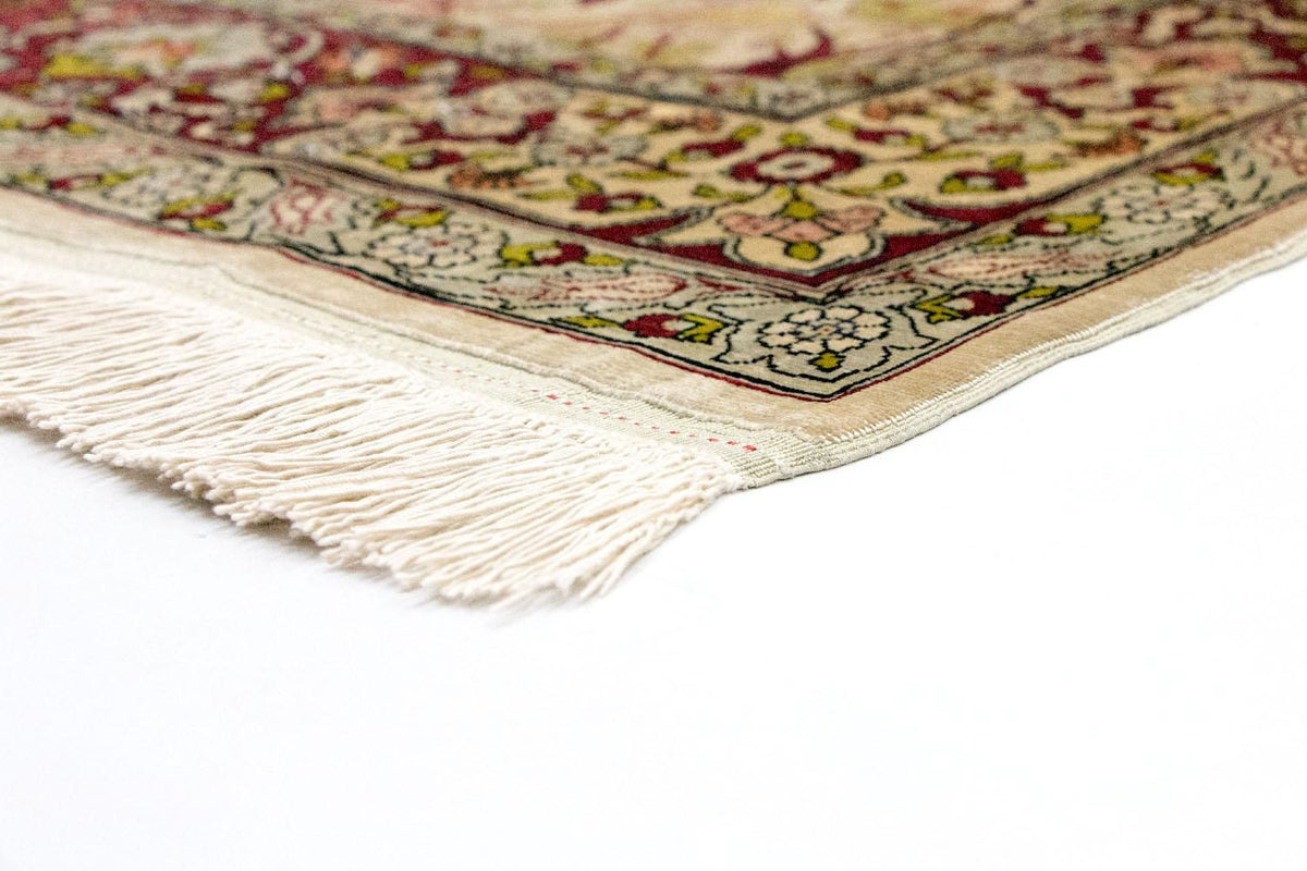 Hereke Seide Teppich 92x150cm - Orientteppich - beige