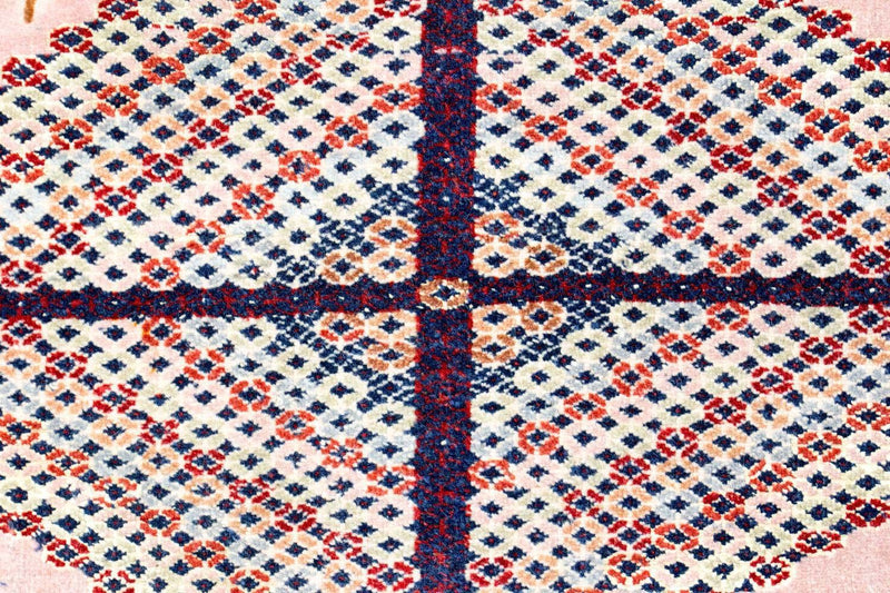 Afghan Teppich 120x140cm - Orientteppich - rosa