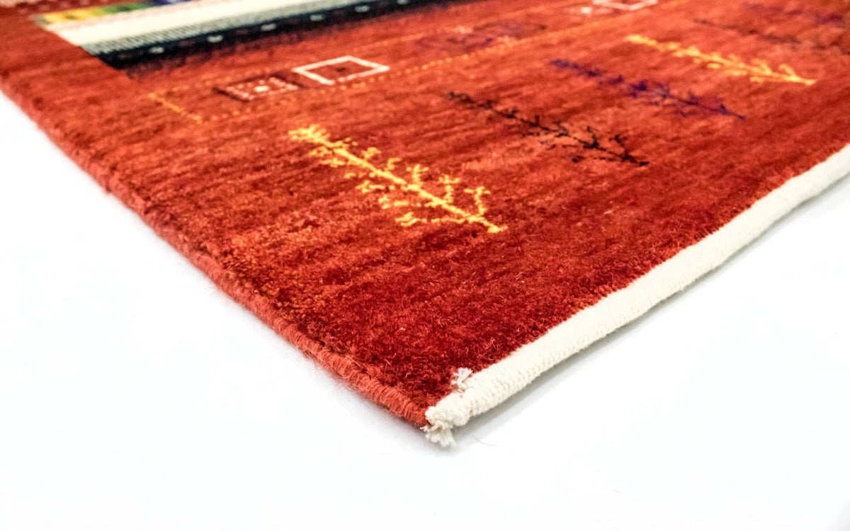 Loribaft Teppich Perser 172x241cm - Wollteppich - bunt