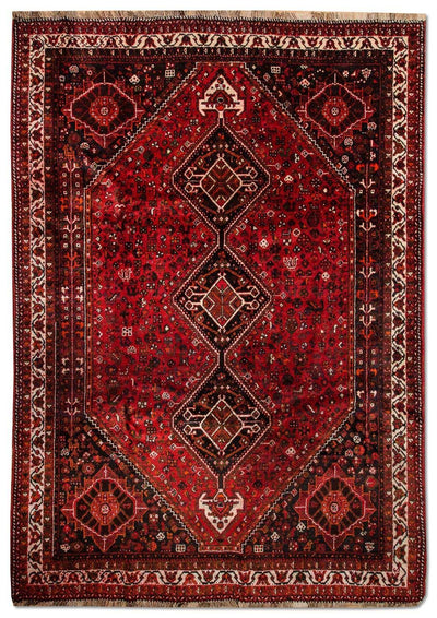 Ghashghai Teppich 220x304cm - Perserteppich - rot