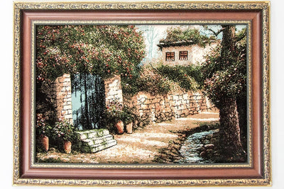 Bild-Teppich 60x85cm - Orientteppich - mehrfarbig