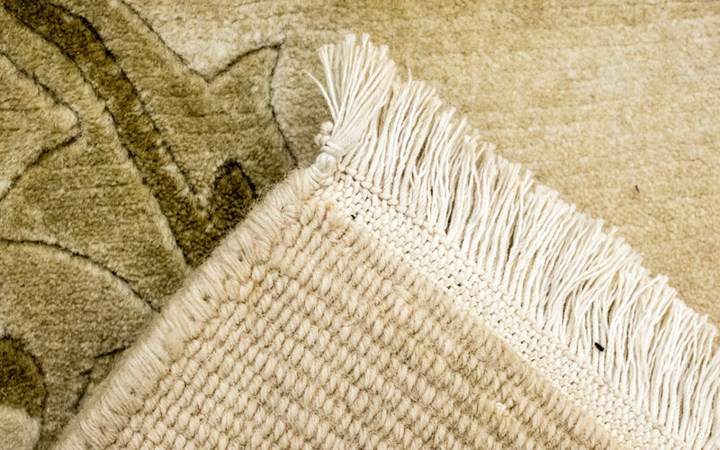 Nepal Teppich 179x270cm - Wollteppich - gelb