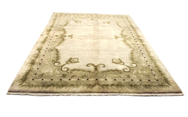 Nepal Teppich 179x270cm - Wollteppich - gelb