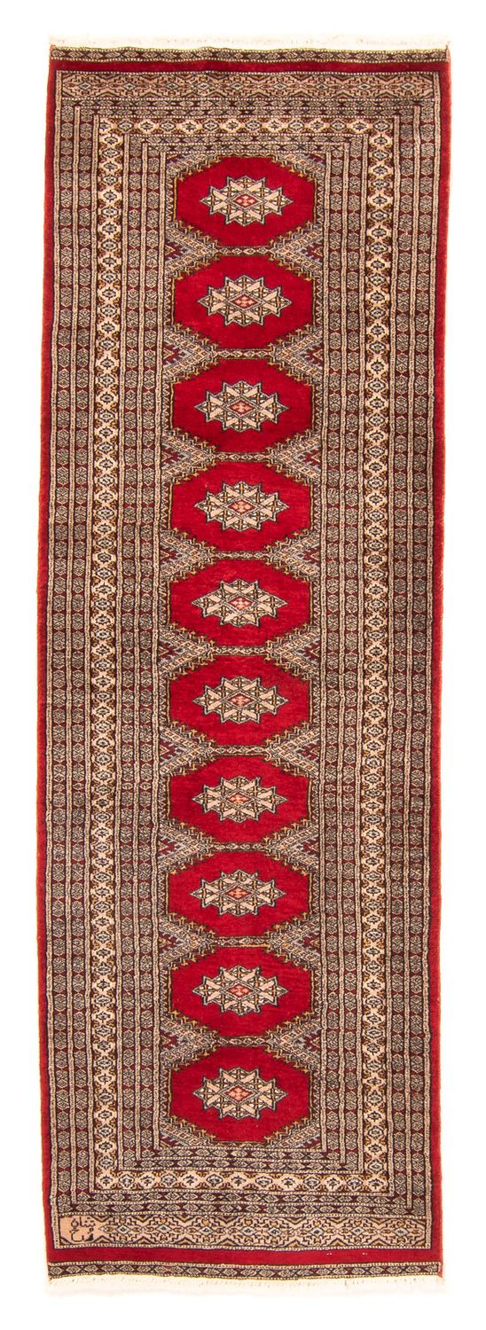 Pakistan Teppich 83x247cm - Orientteppich - dunkelrot