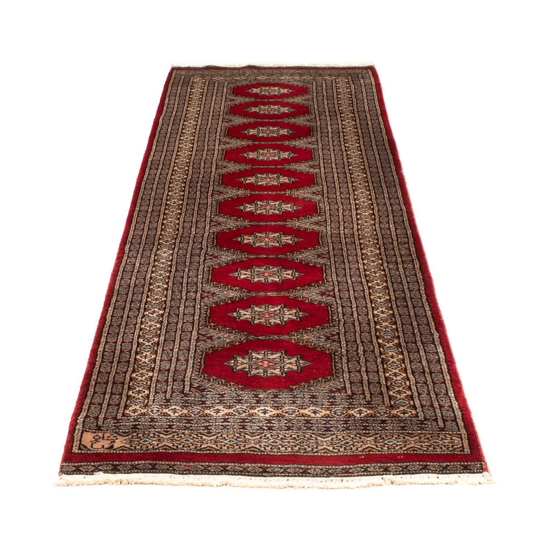 Pakistan Teppich 83x247cm - Orientteppich - dunkelrot
