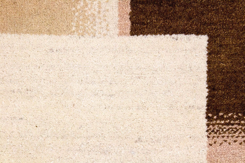 Gabbeh Teppich Indus 92x160cm - Wollteppich - beige