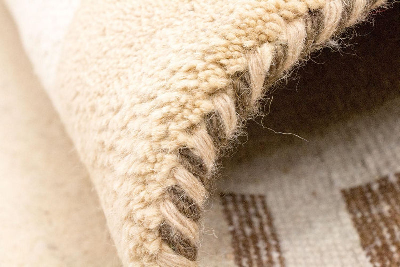 Gabbeh Teppich Indus 92x160cm - Wollteppich - beige