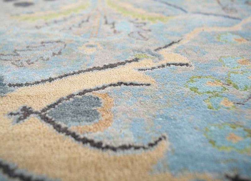Designer Teppich - 240 x 300 cm - lichtblau