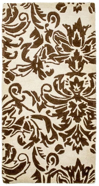Wollteppich 76x148cm - beige