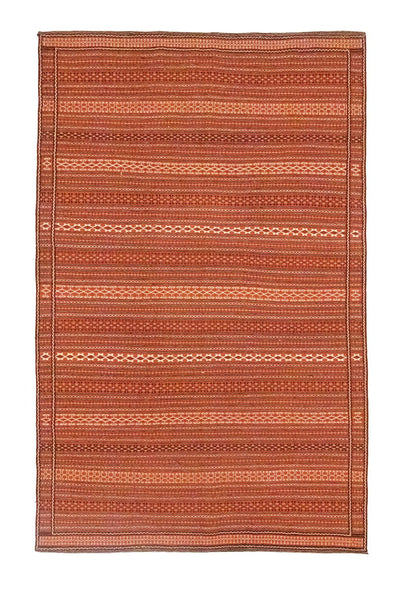 Kelim Fars Teppich 198x305cm - braun