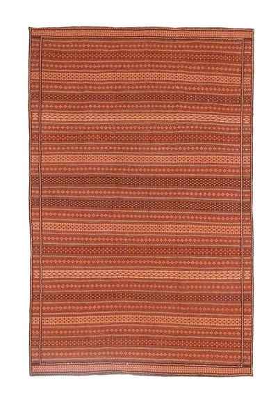 Kelim Fars Teppich 196x298cm - braun