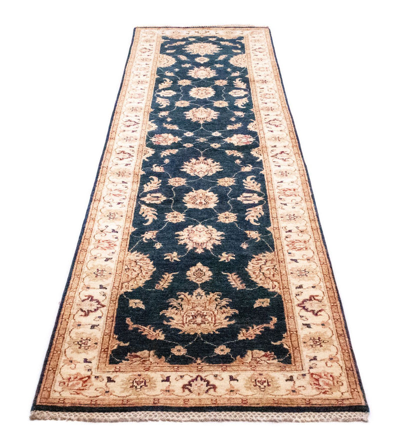 Ziegler Teppich 81x298cm - Orientteppich - blau