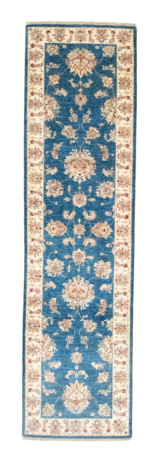 Ziegler Teppich 84x303cm - Orientteppich - blau