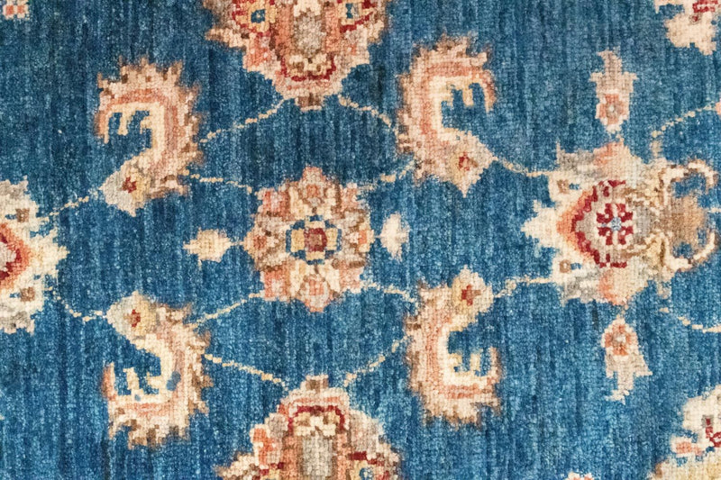 Ziegler Teppich 84x303cm - Orientteppich - blau