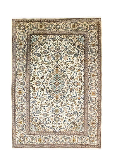 Keshan Teppich 193x292cm - Perserteppich - beige