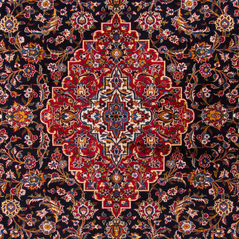 Keshan Teppich 318x425cm - Perserteppich - dunkelblau