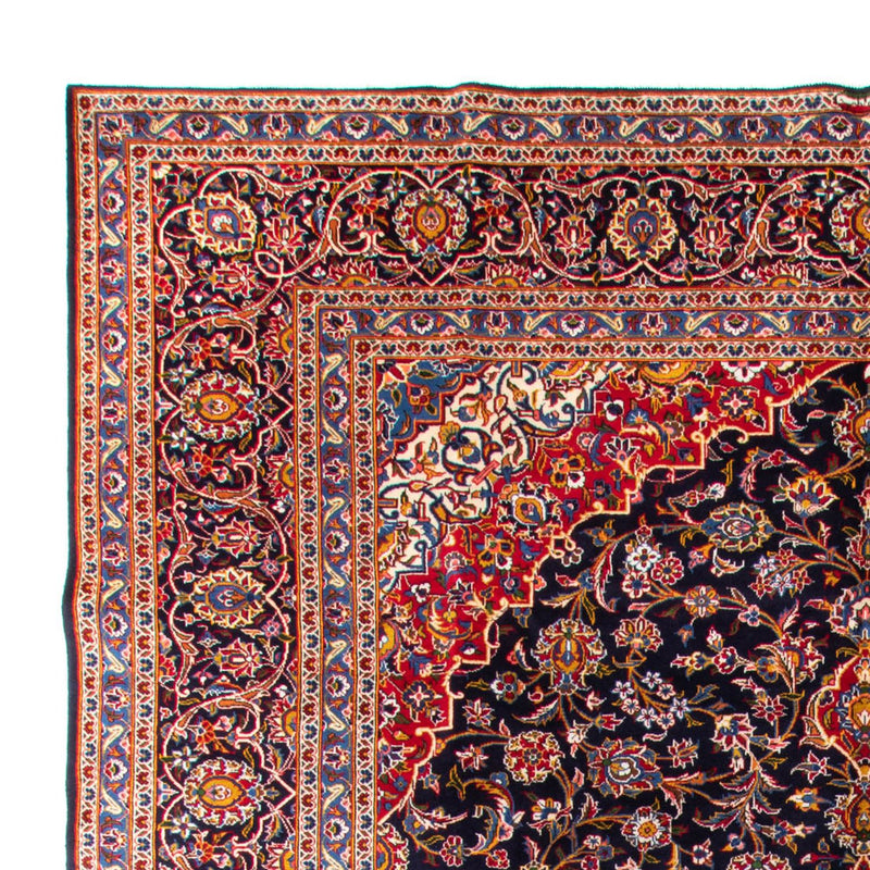 Keshan Teppich 318x425cm - Perserteppich - dunkelblau